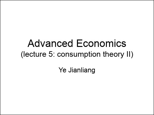 高级微观经济学讲义 (1)