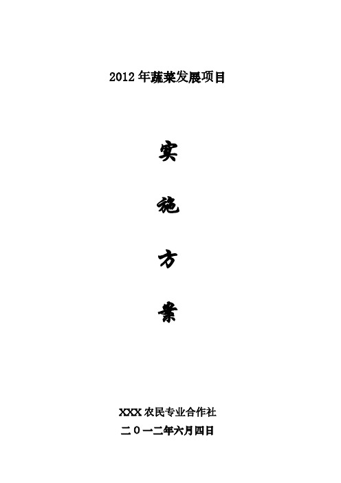 星火项目基地建设申报方案