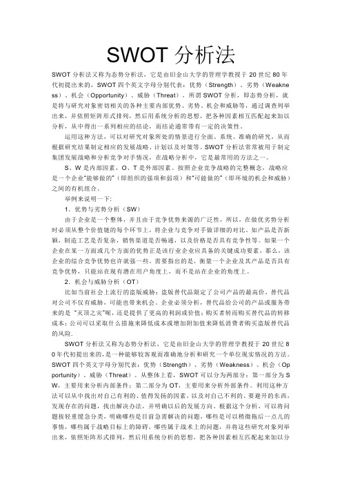SWOT分析法