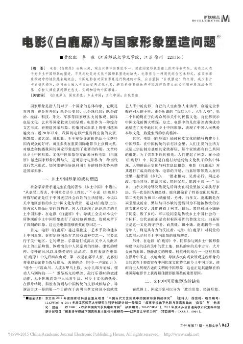 电影_白鹿原_与国家形象塑造问题