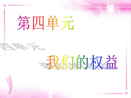 《少年的权利》PPT课件