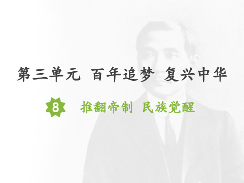 部编版小学道德与法治五年级下册8《推翻帝制  民族觉醒》教学课件