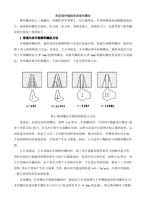 用宏程序编程车削梯形螺纹
