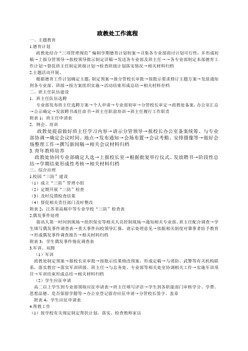 政教处工作流程