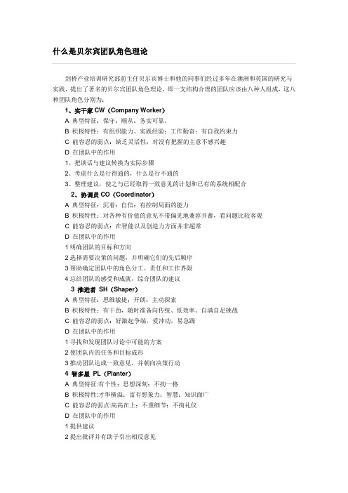 什么是贝尔宾团队角色理论