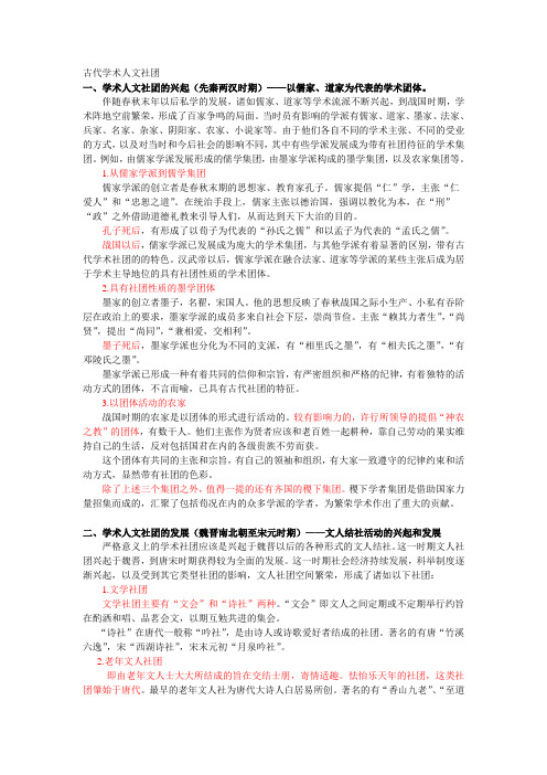 学术文人社团