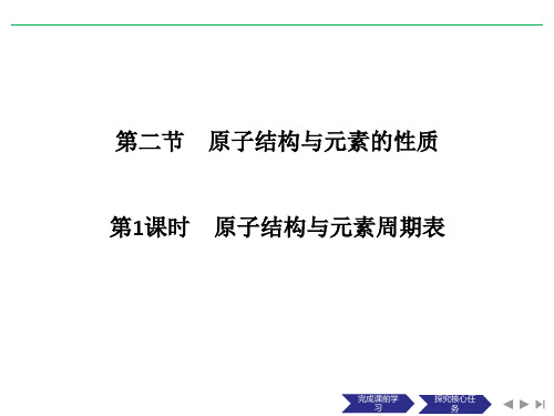 人教版高中化学选修3课件原子结构与元素周期表