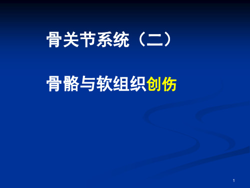 2骨与软组织创伤