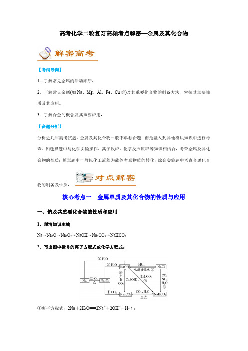 高考化学二轮复习高频考点解密—金属及其化合物