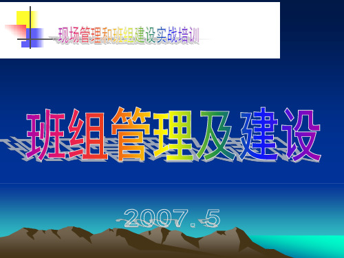 班组管理及建设培训资料(PPT 195页)