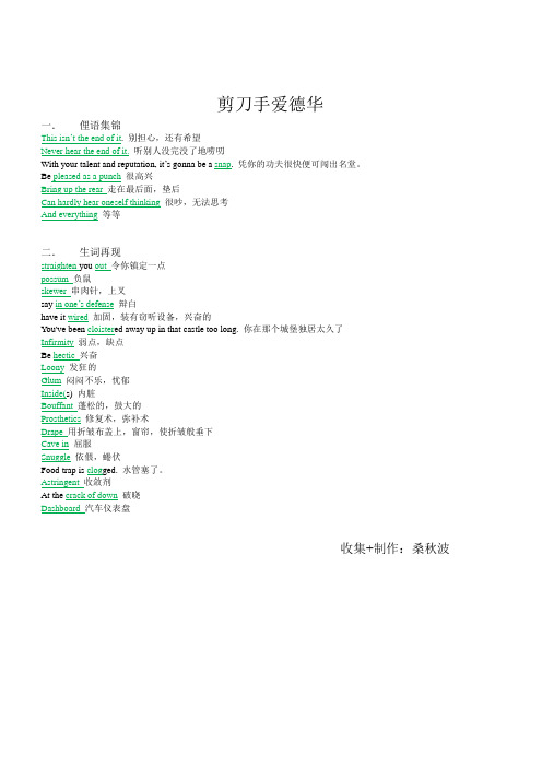 剪刀手爱德华
