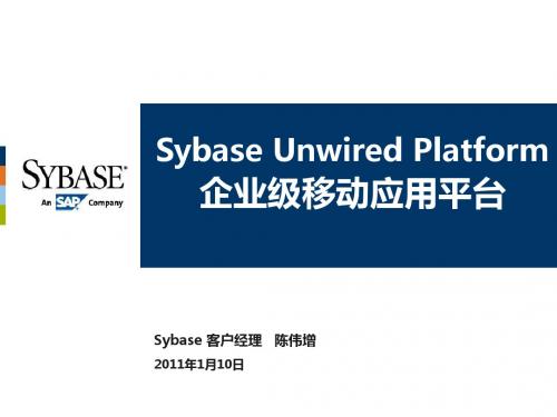 SAP企业级移动应用平台介绍资料