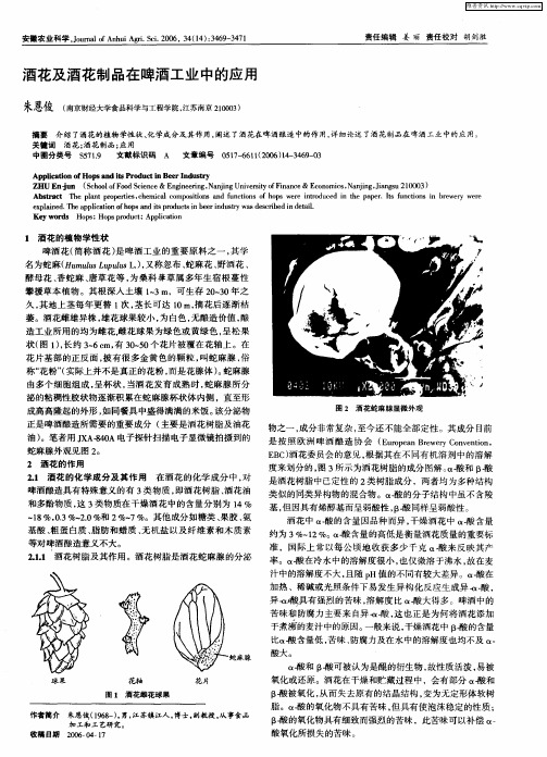 酒花及酒花制品在啤酒工业中的应用