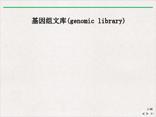 目的基因的制备基因文库法ppt课件