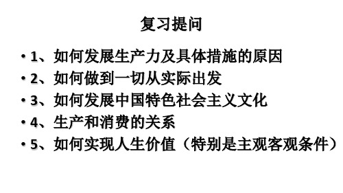 专题1 货币、价格与消费