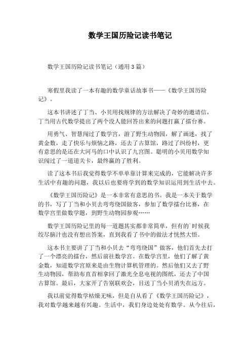 数学王国历险记读书笔记
