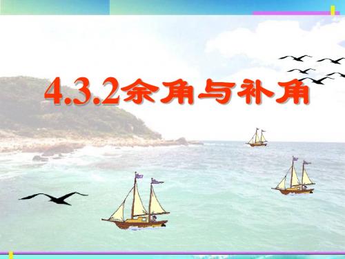2余角与补角(3)