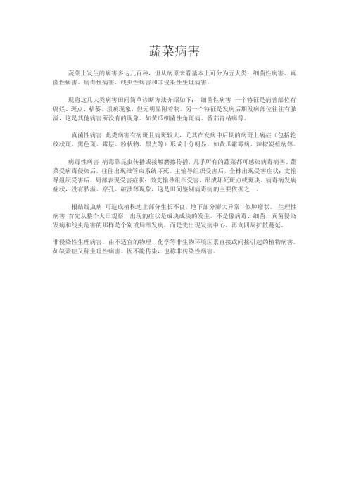 蔬菜病害图解