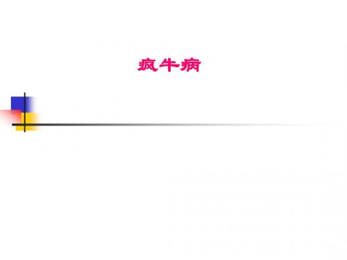 宠物源人兽共患病——疯牛病讲义