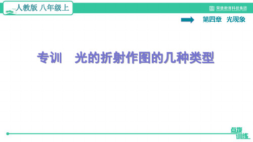 阶段归类专训   光的折射作图的几种类型