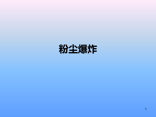粉尘爆炸PPT课件