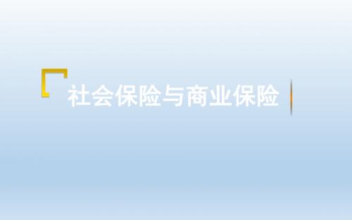 2017个险衔接培训5社会保险与商业保险33页