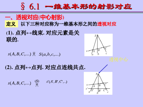 一维射影变换