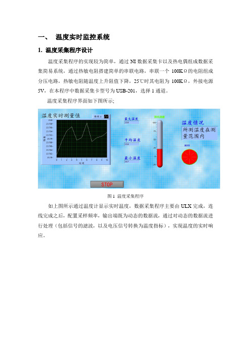 虚拟仪器课程设计温度
