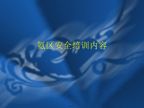 氨区安全培训内容