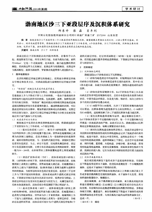 渤南地区沙三下亚段层序及沉积体系研究