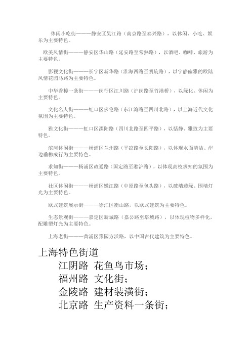 上海商业街