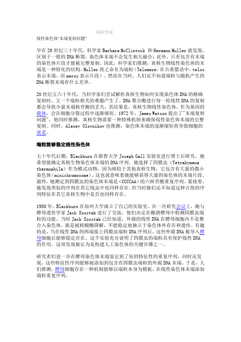 端粒学说