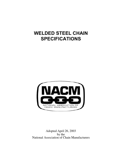 NACM _Welded_Specs