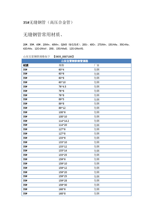 35#无缝钢管