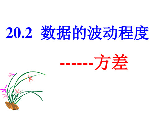 人教版八年级下册20.2  数据的波动程度 ------方差       课件 (共21张PPT)