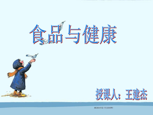 《食品安全与健康》教案课件