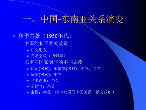 中国与东南亚关系
