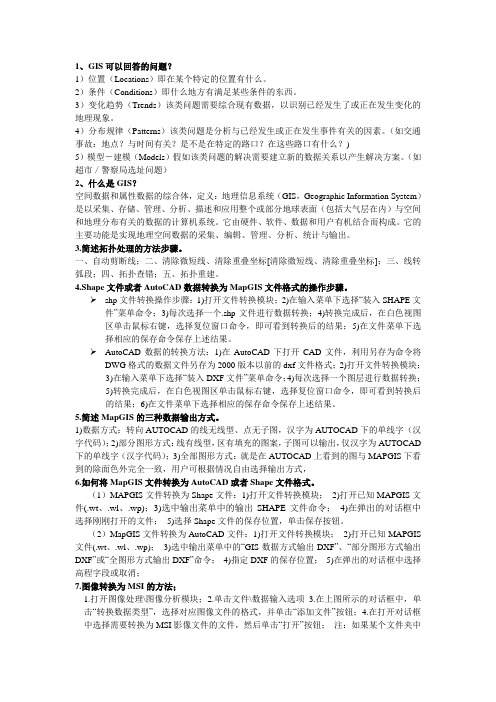 GIS常用软件