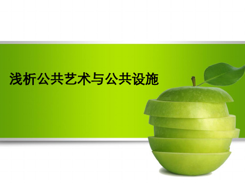 公共艺术与公共设施