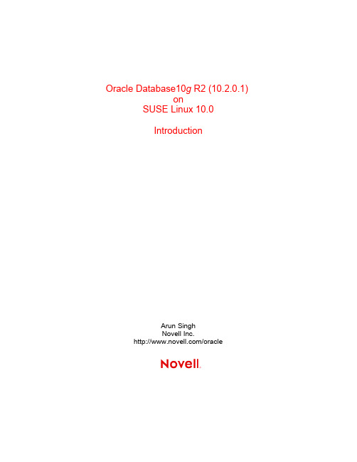 10gR2_SL10_introduction SUSE10下安装oracle 10