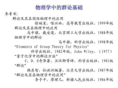 群论绪论