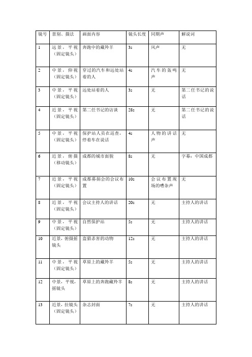 分镜头(20分钟到40分钟)稿本