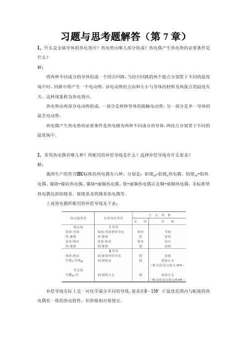 《自动检测技术（第3版）》习题与思考题解答（7）