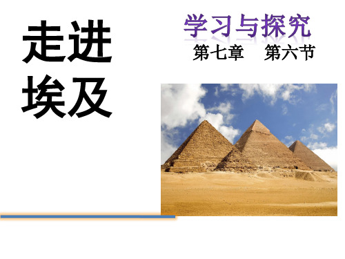 中图版八年级下册地理学习与探究——走进埃及