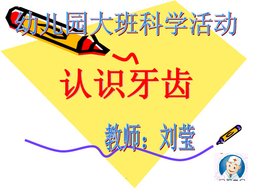 大班科学活动《我的牙齿》ppt课件