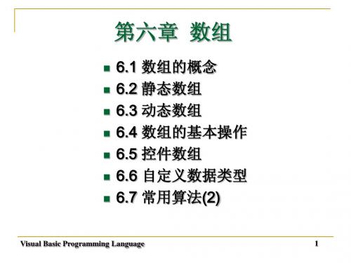 VB第6章 数组
