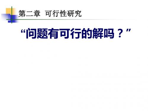 第二章：可行性研究-PPT精选文档