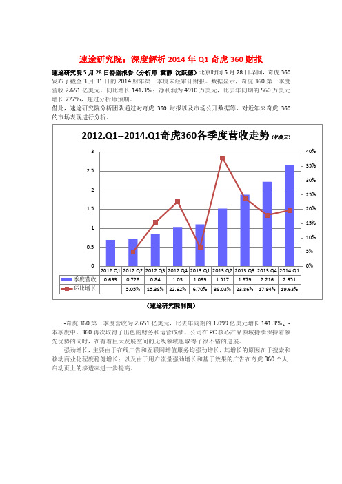 途研究院：深度解析2014年Q1奇虎360财报