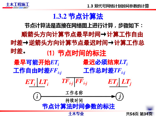 节点时间计算法 ppt课件