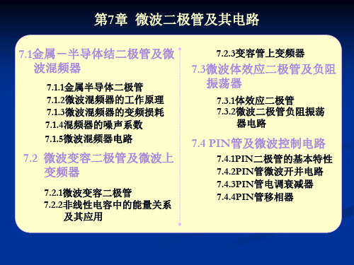 微波技术与微波电路第7章  微波二极管及其电路
